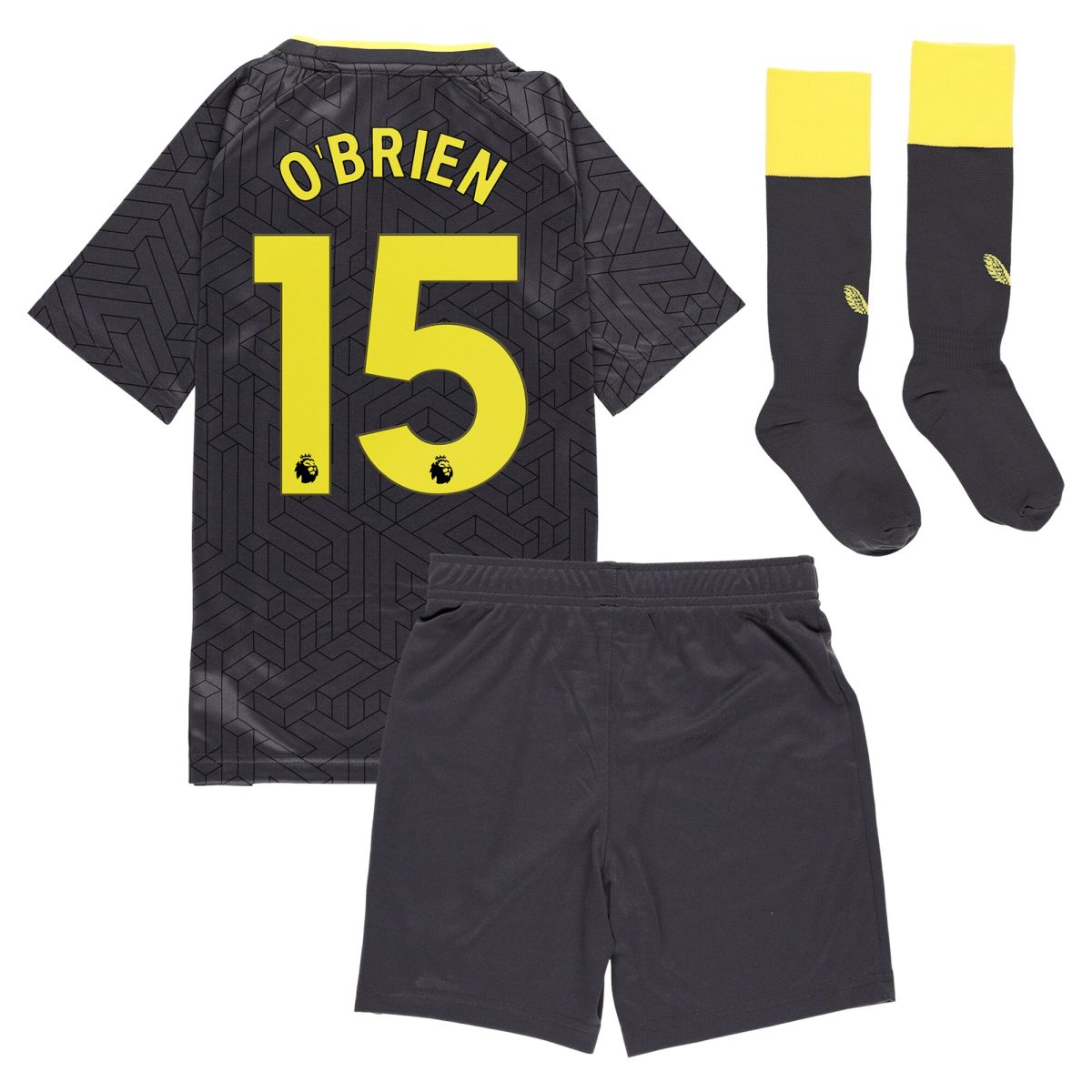 everton castore away infant kit 2024-25 with obrien 15 printing Collection | Everton FC Jerseys & Footwear
