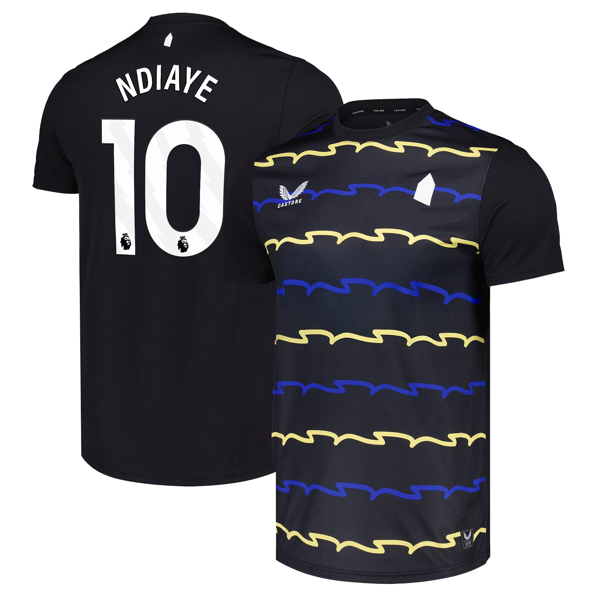 everton castore third replica shirt 2025-26 - unsponsored with ndiaye 10 printing